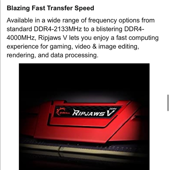 G.Skill Ripjaws V Series 16GB (2 x 8GB) 288-Pin SDRAM (PC4-24000) DDR4 - Picture 6 of 10